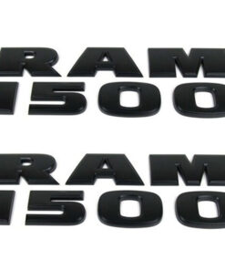 2x OEM Black RAM1500 Emblem Side Badge fits RAM 1500 Genuine Matte