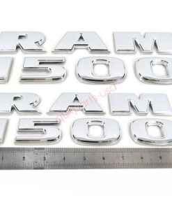 2x OEM Black RAM Emblem Front Badge fits 2019 2020 RAM 1500 2500 3500 Red Frame
