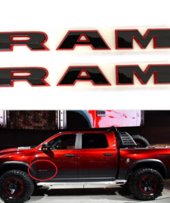 2x OEM Front Grille Tailgate Emblem Badge fits Ram 1500 2500 3500 Black